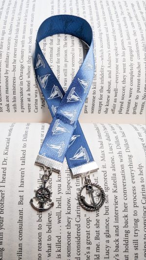 Peaceful Sailing Sailboat Ribbon Bookmark