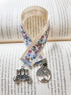 Bridgerton Carriage Ride Inspired Ribbon Bookmark