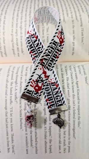 Danger Zone Zombie Ribbon Bookmark